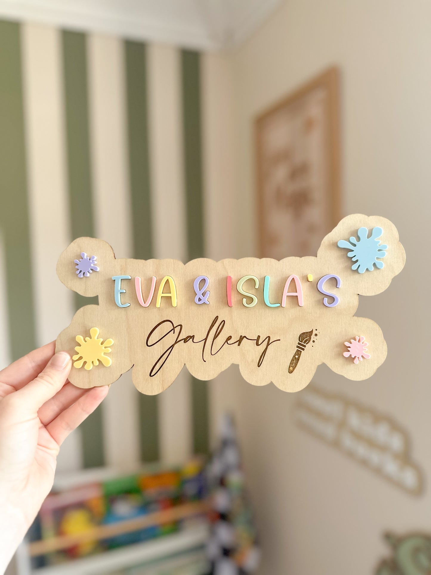 Personalised Children’s Art Gallery Sign