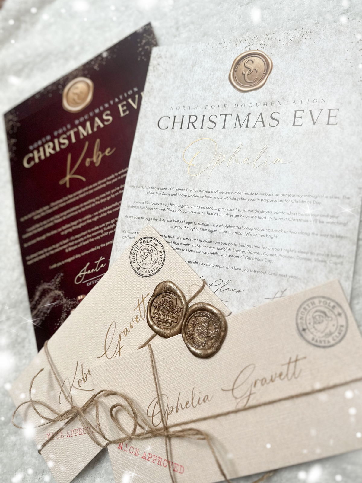 Personalised Christmas Eve Letter from Santa * One child per letter *