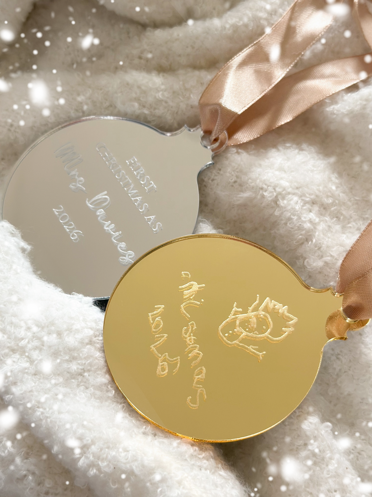 Engraved Mirrored Baubles