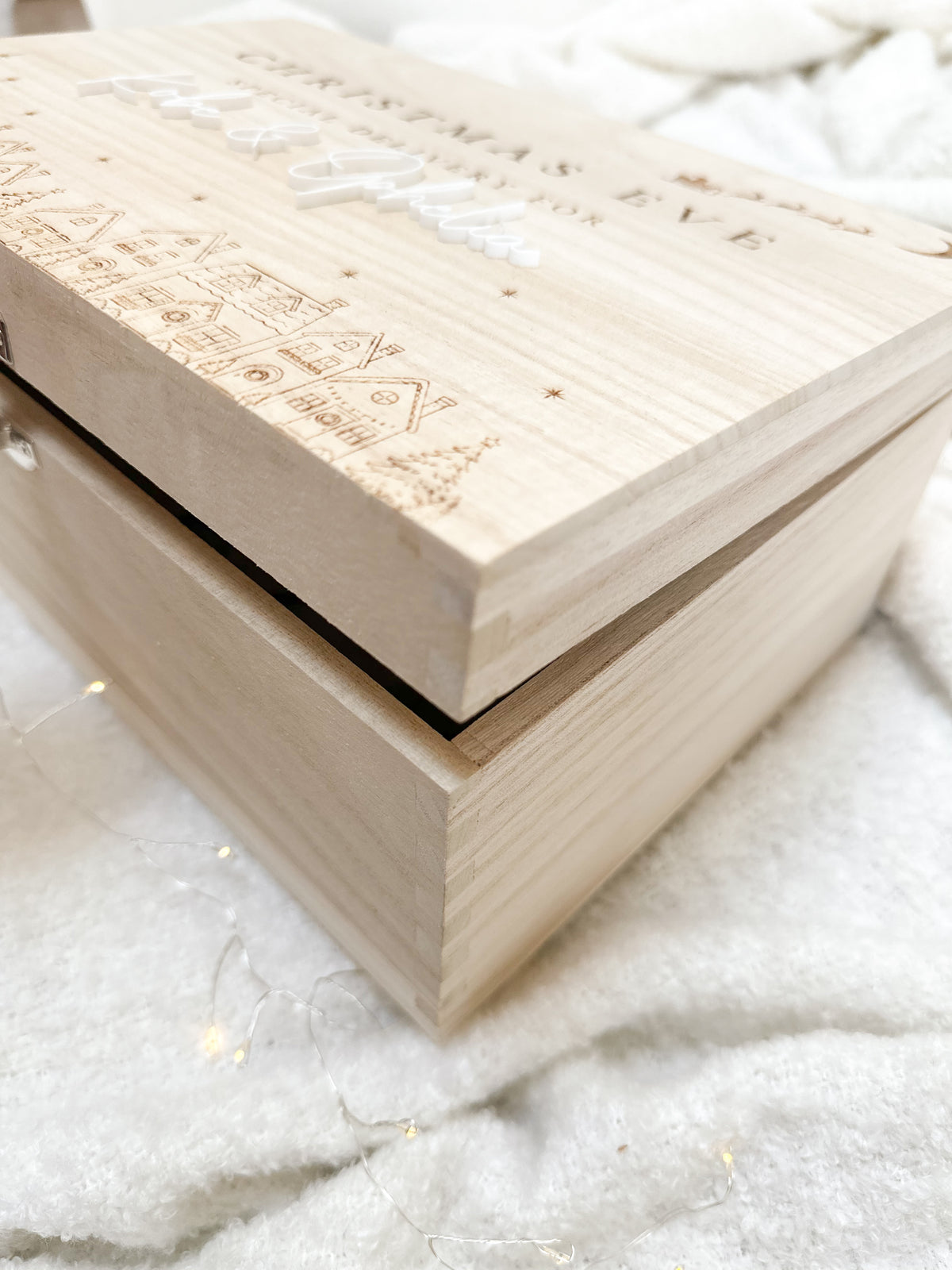 Personalised Wooden Christmas Eve Box