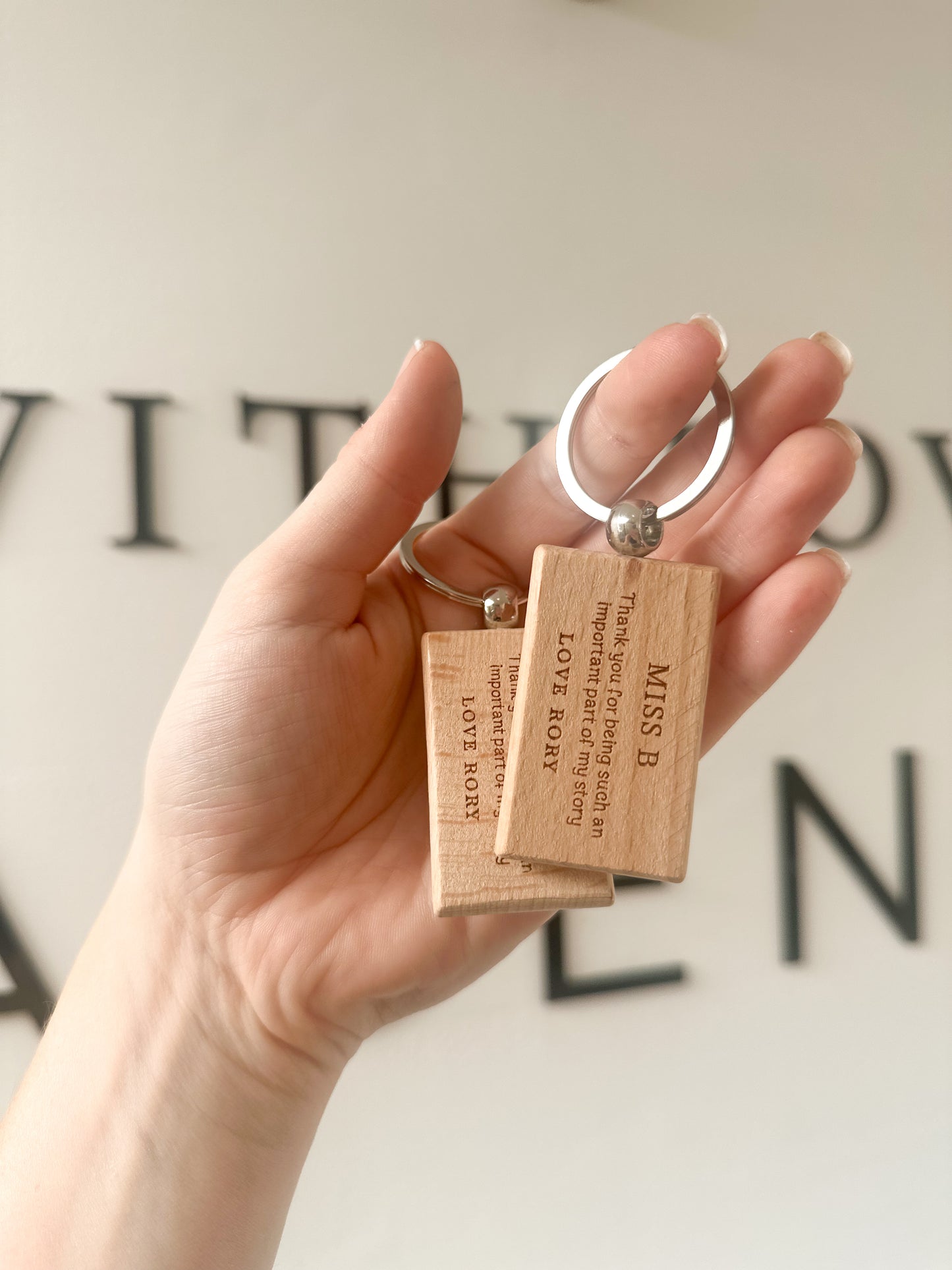 Personalised Teacher Keyring