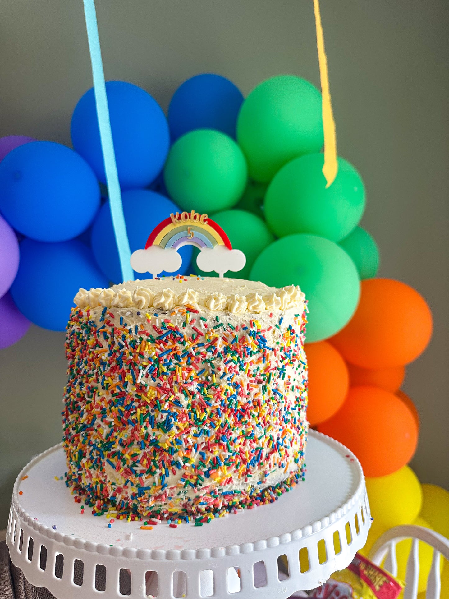 Rainbow Cake Topper