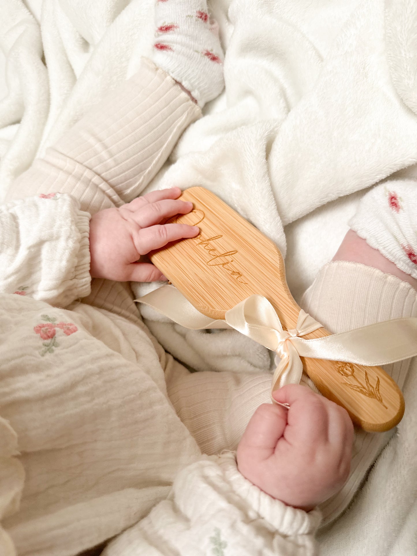 Wooden Personalised Paddle Brush
