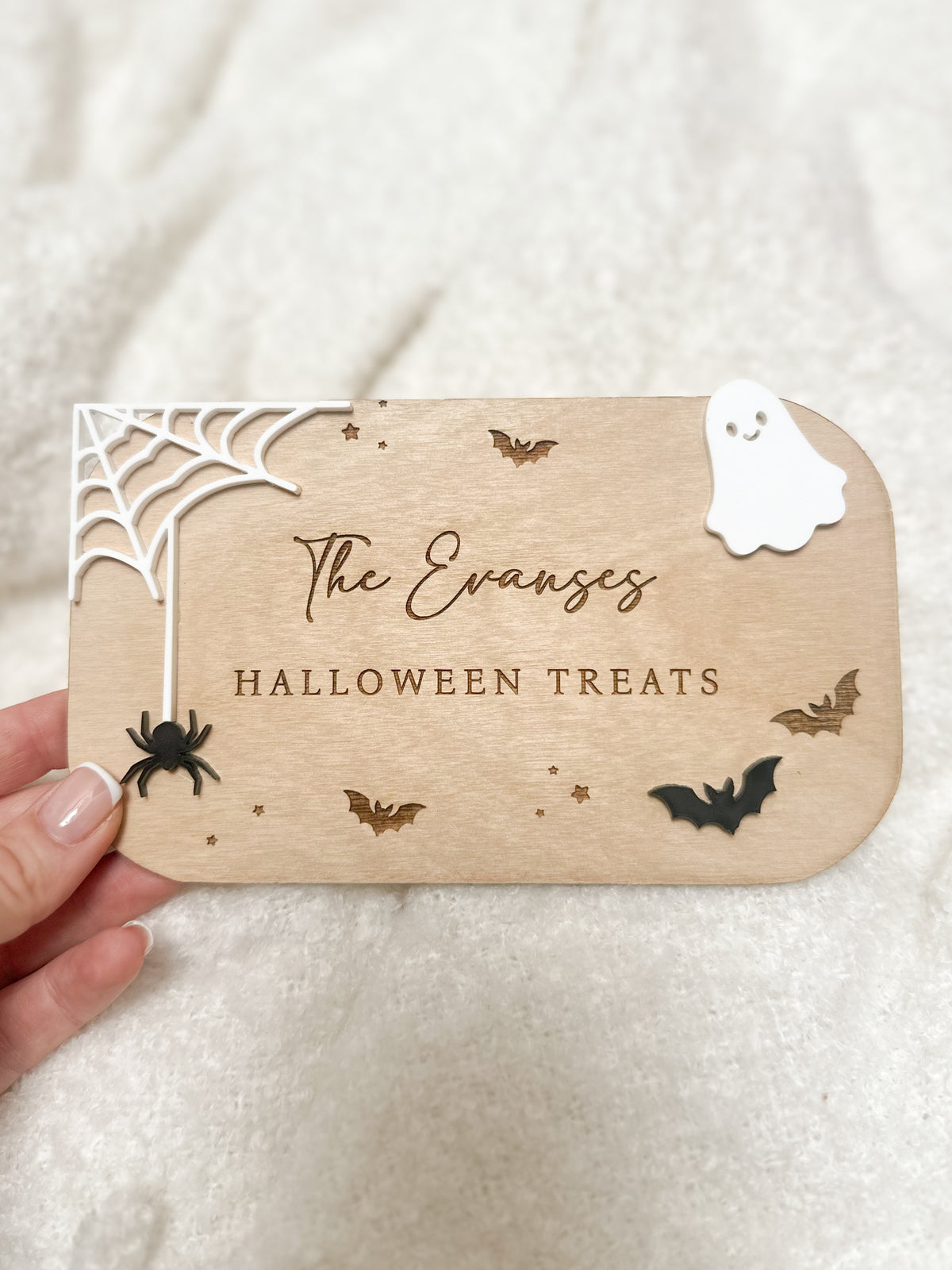 Personalised Halloween Crate Sign Plaque