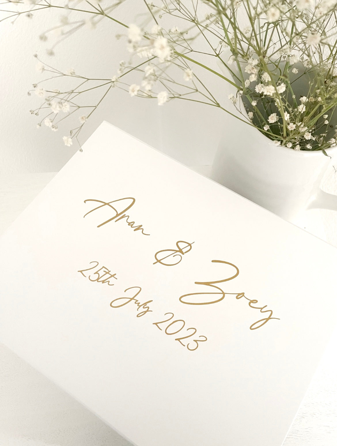 White Magnetic Wedding Gift Box