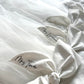 Personalised White Bow Veil