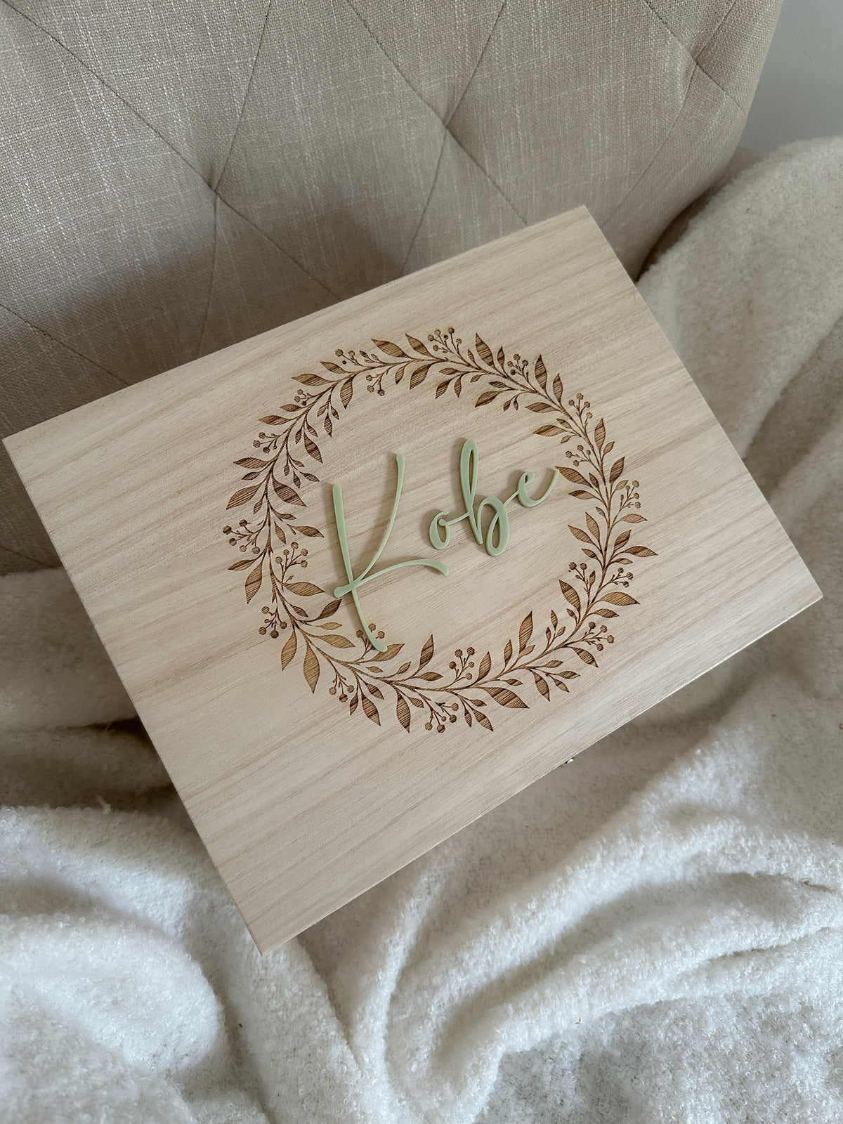 Personalised Deep Wooden Keepsake Boxes