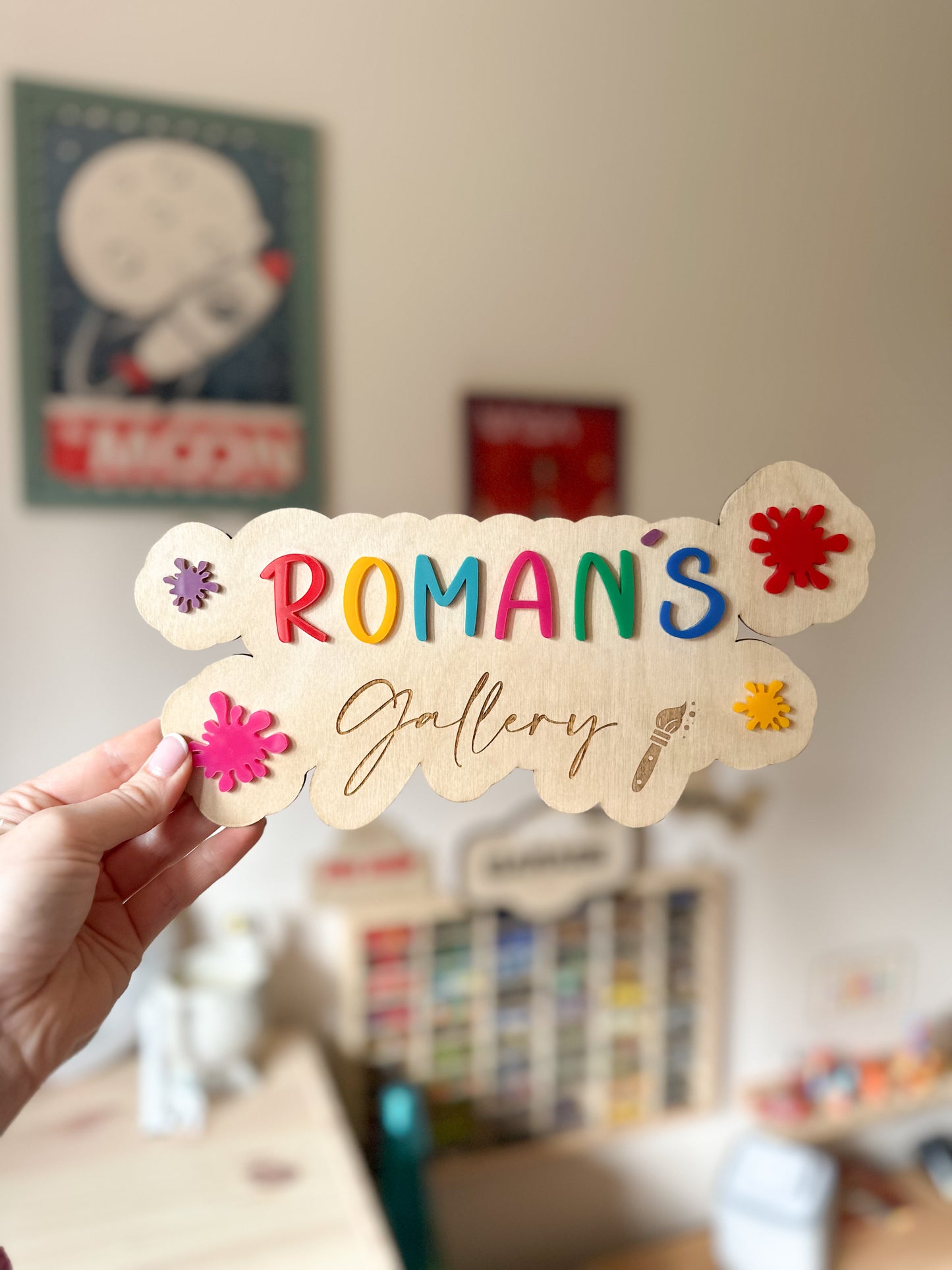 Personalised Children’s Art Gallery Sign