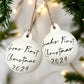 Decorative White Ceramic Keepsake Baubles