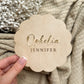 Personalised Wooden Baby Announcement Sign