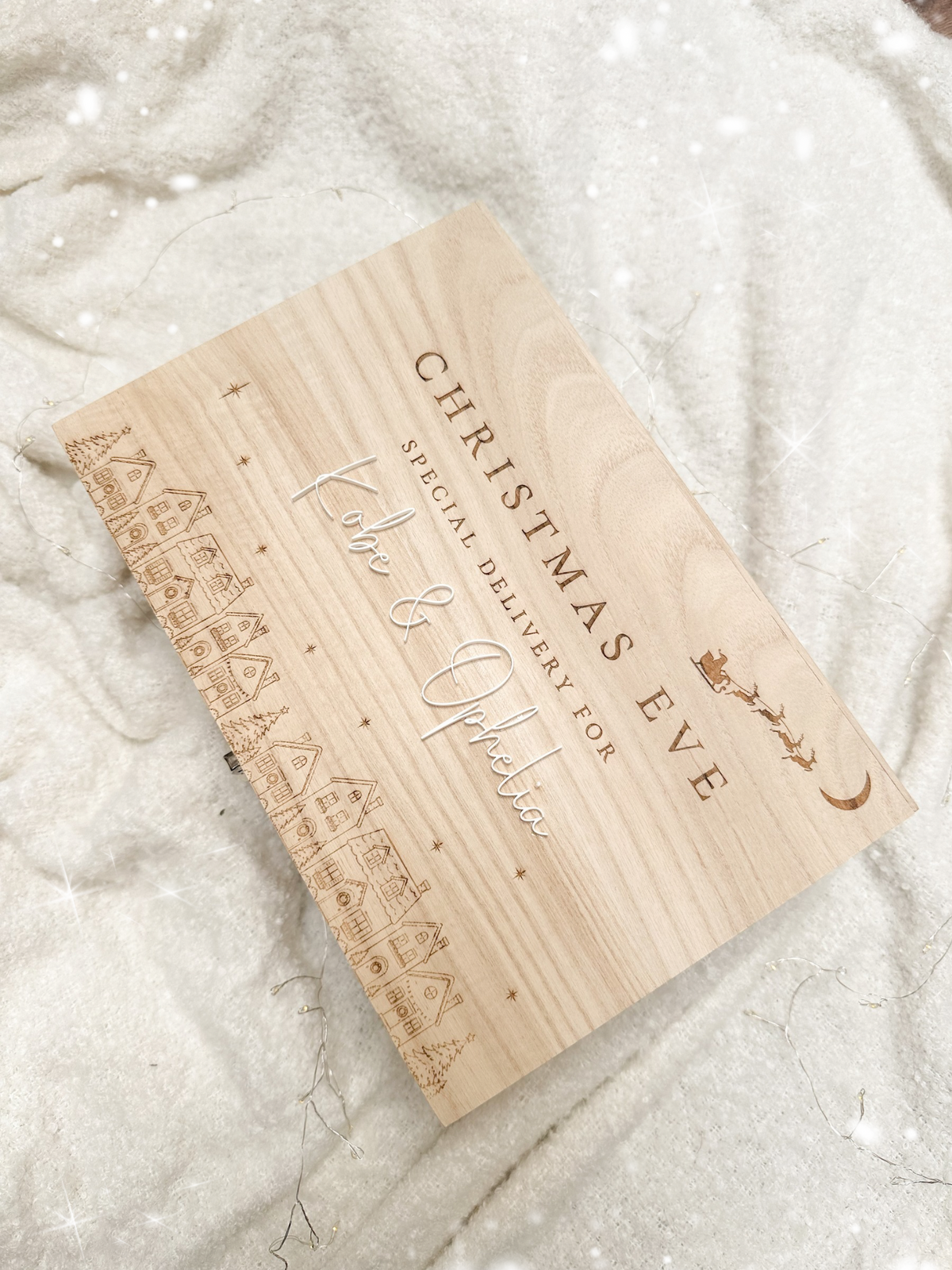 Personalised Wooden Christmas Eve Box