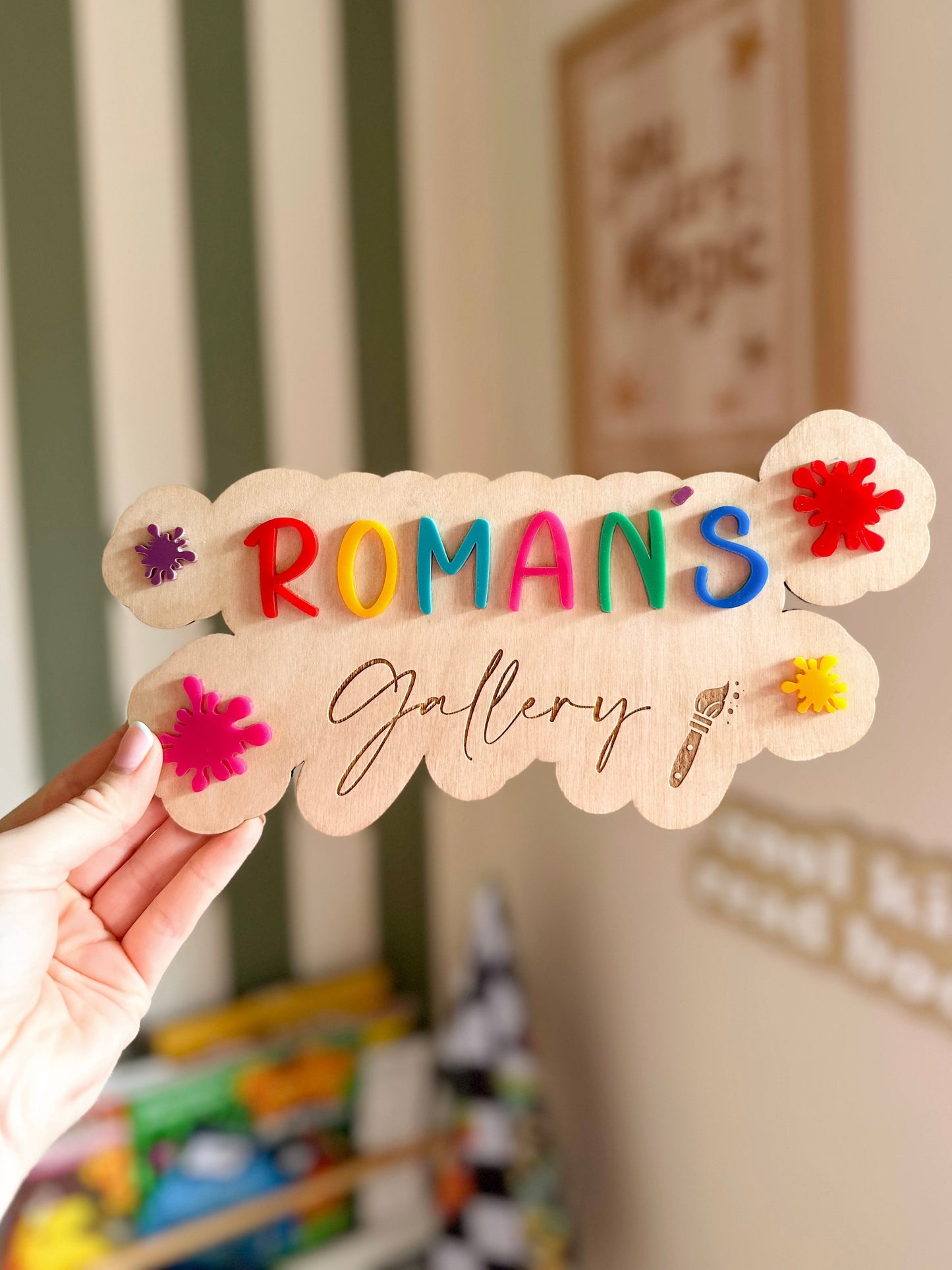Personalised Children’s Art Gallery Sign