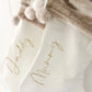 Fluffy Pom Pom Velvet White & Beige Stocking