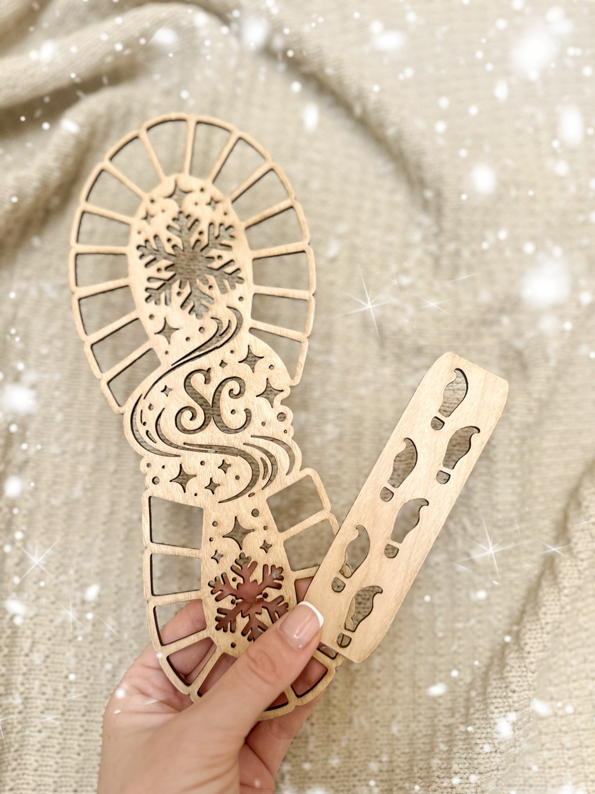 Santa & Elf Footprint Stencils