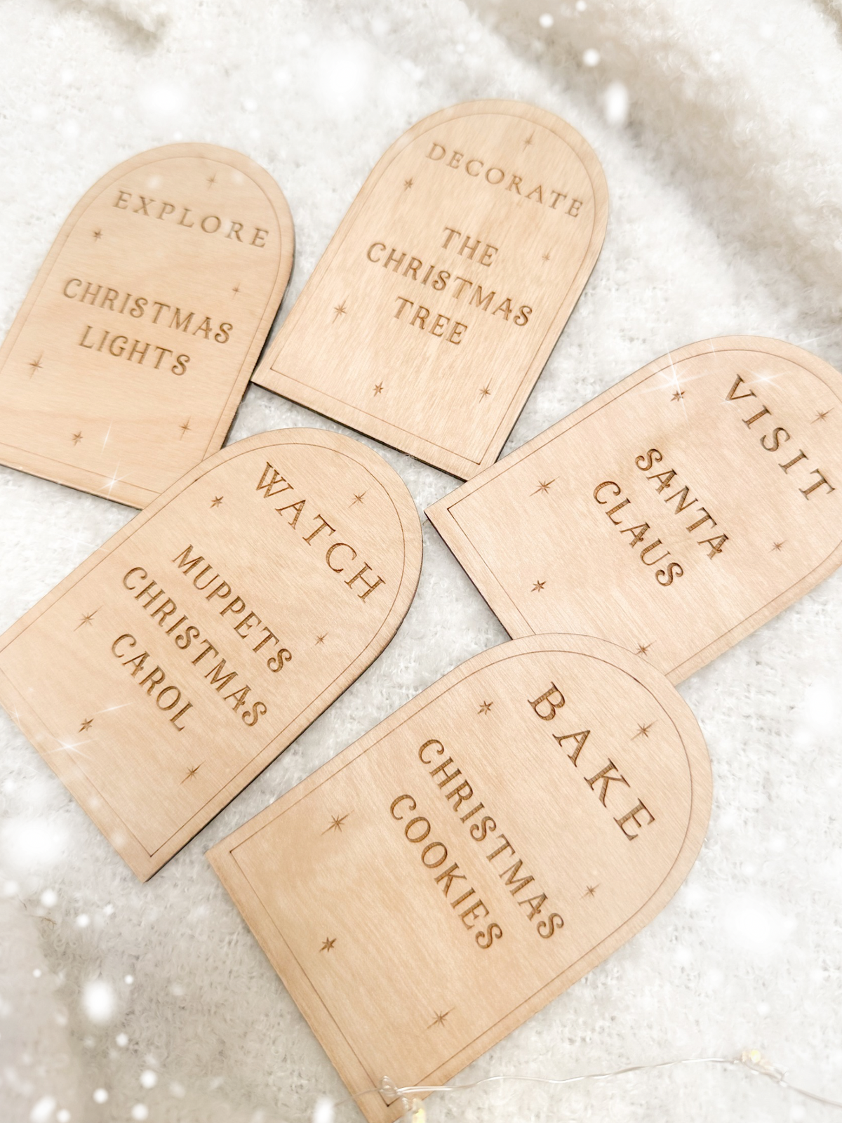 Personalised Christmas Activity Calendar Inserts