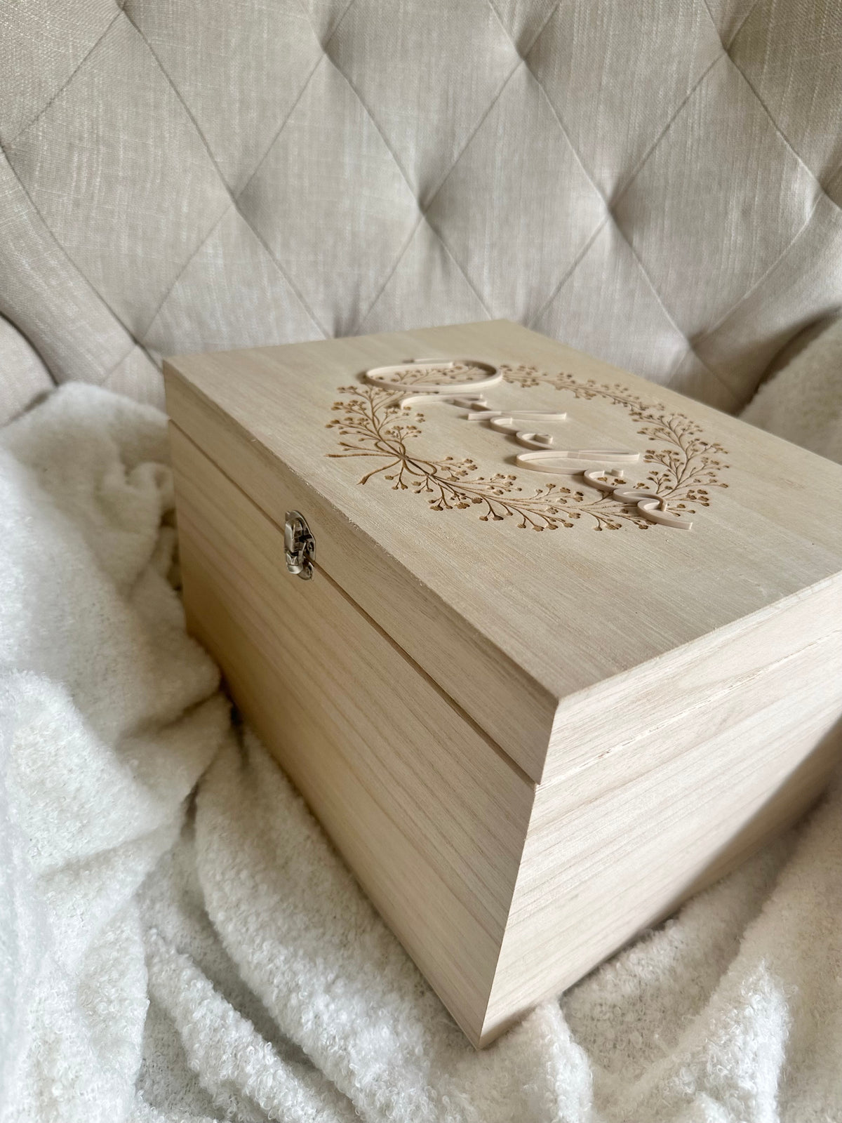 Personalised Deep Wooden Keepsake Boxes