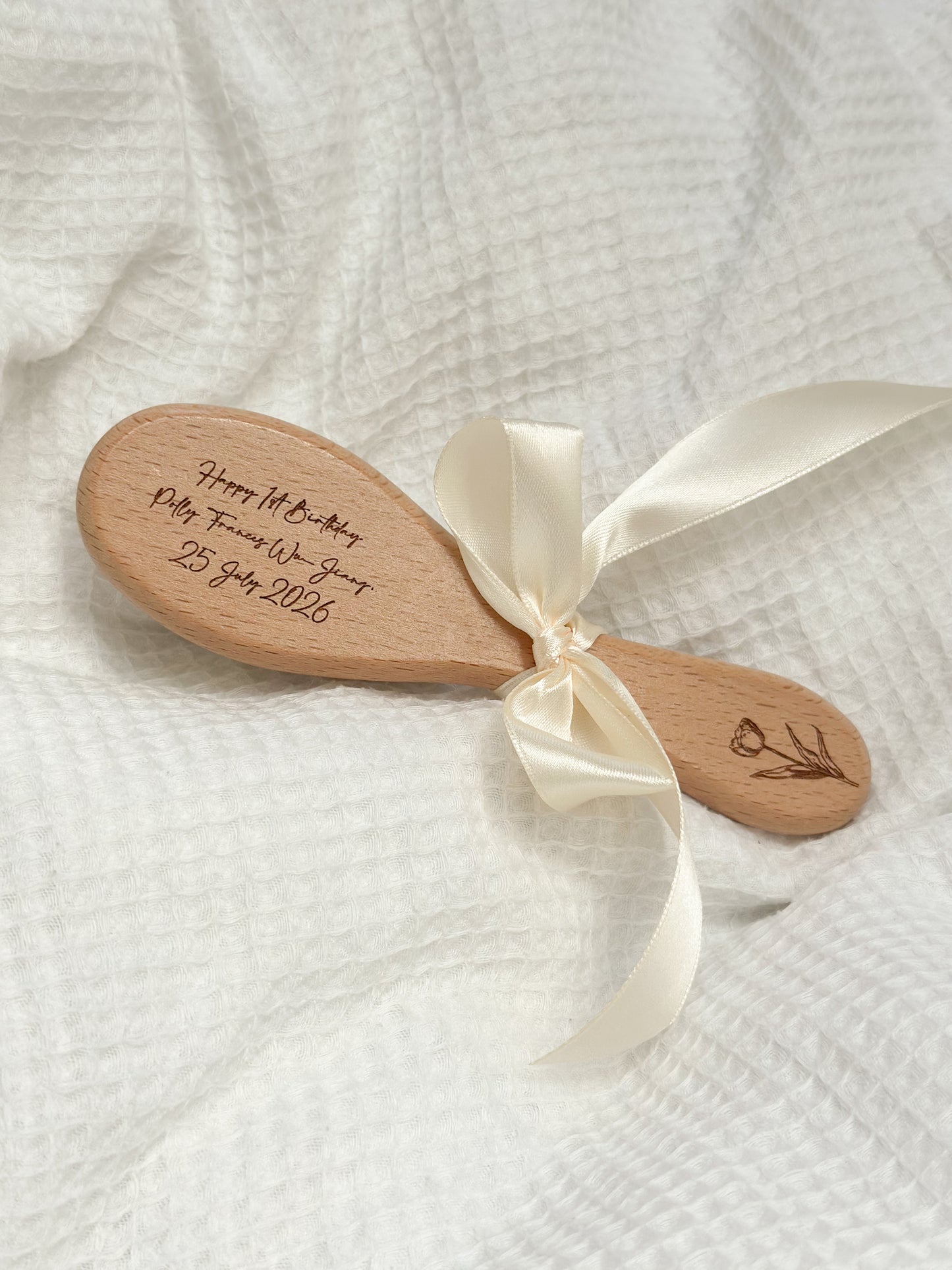 Engraved Message Baby Brush