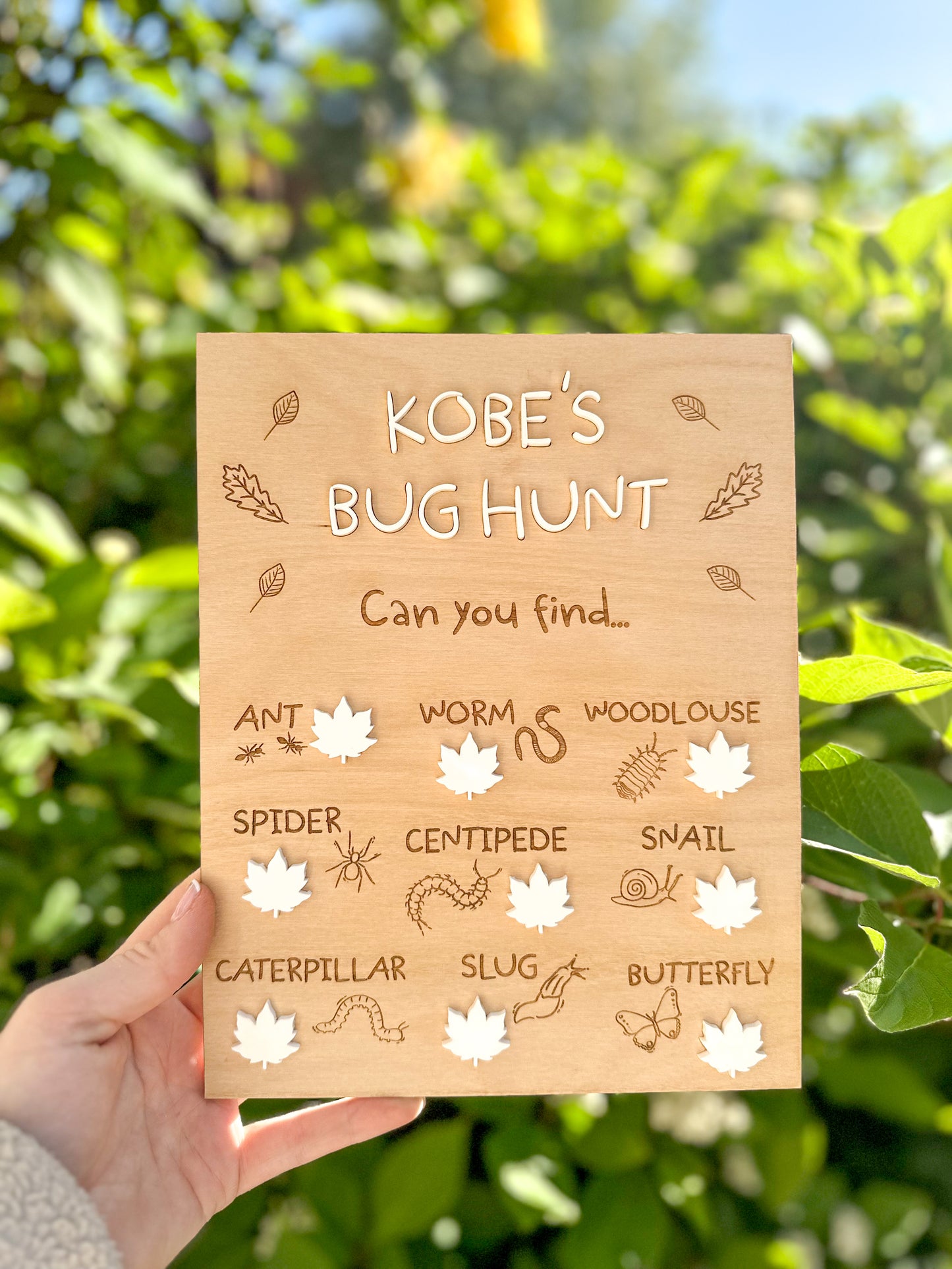 Personalised Bug Hunt Board