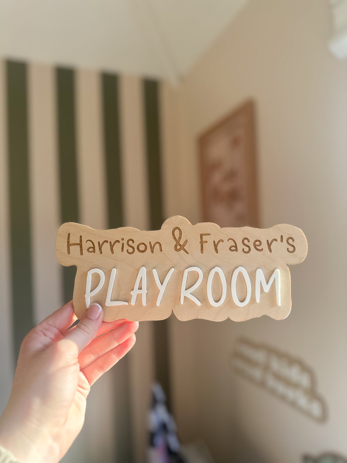 Personalised Playroom Sign