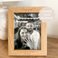 Personalised Engraved Engagement Wood Effect Frame