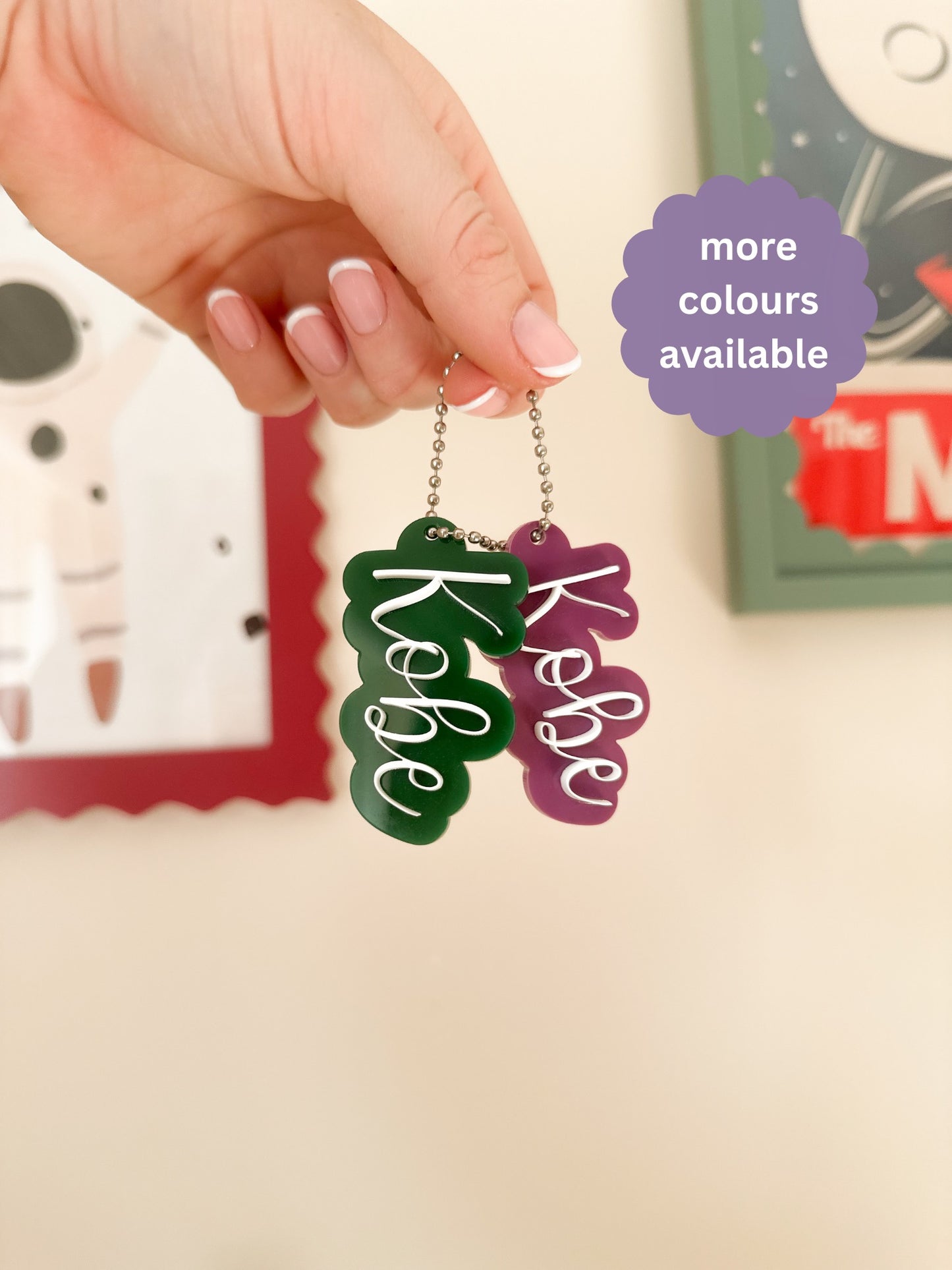 Personalised Acrylic Name Tags