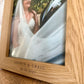 Personalised Engraved Wedding Wood Effect Frame