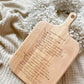Personalised Handwritten Chopping Board