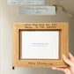 Engraved Handwritten Wood Effect Frame