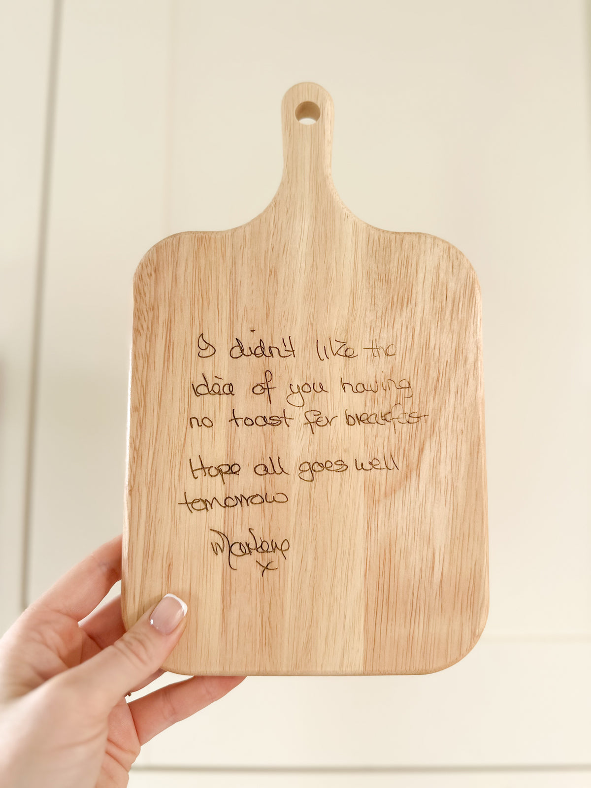 Personalised Handwritten Chopping Board
