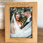 Personalised Engraved Wedding Wood Effect Frame