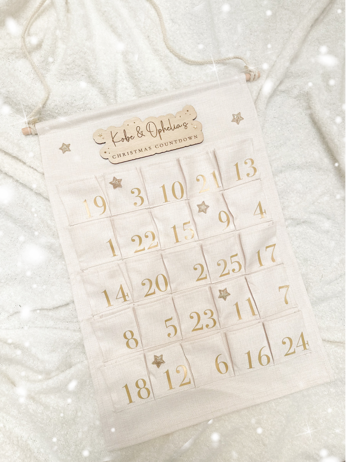 Personalised Christmas Countdown Advent Calendar