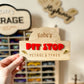 Personalised Pit Stop Sign