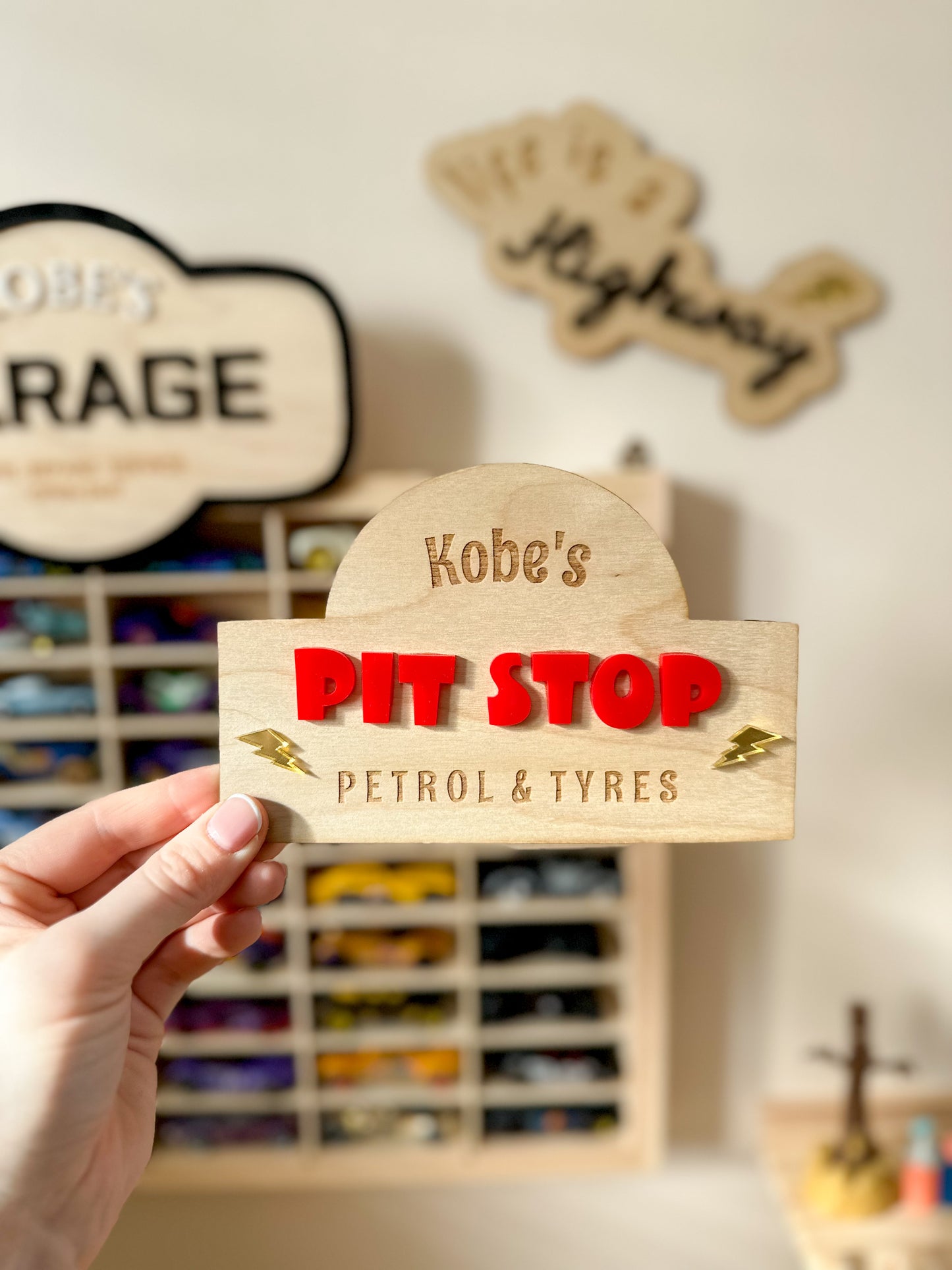 Personalised Pit Stop Sign