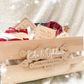 Personalised Christmas Eve Box / December Box Crate Sign