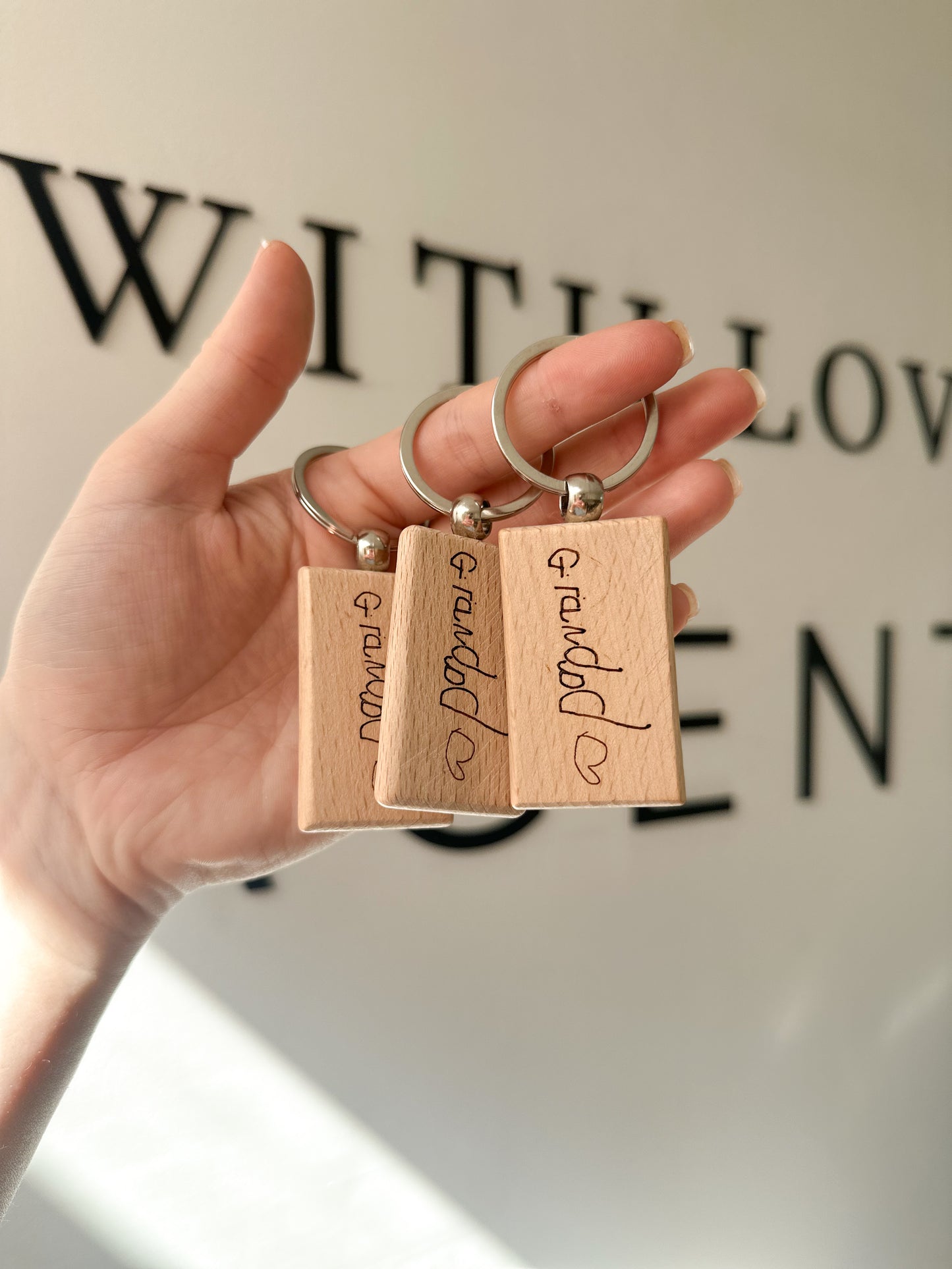 Personalised Handwriting Keyring