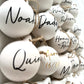 Personalised White Ceramic Name ONLY Baubles