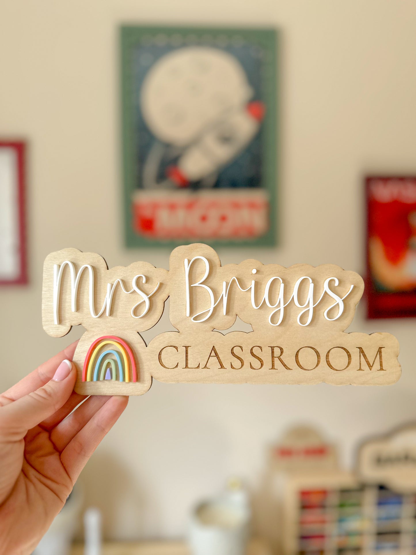 Personalised Teacher Classroom Sign