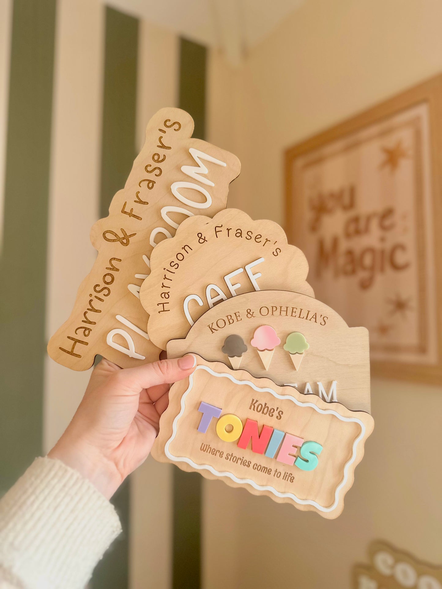 Personalised Tonies Wall Sign