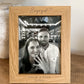 Personalised Engraved Engagement Wood Effect Frame