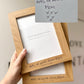 Engraved Handwritten Wood Effect Frame