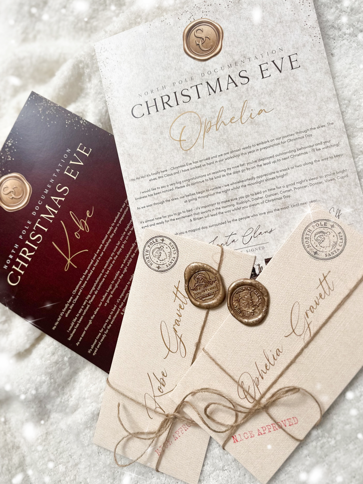 Personalised Christmas Eve Letter from Santa * One child per letter *