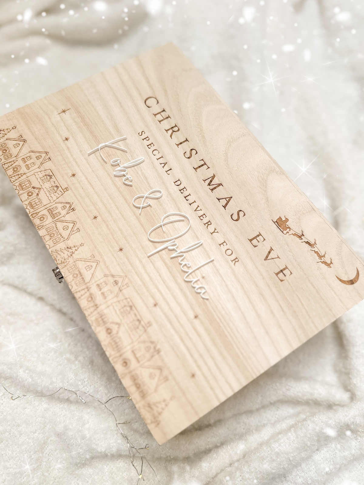 Personalised Wooden Christmas Eve Box
