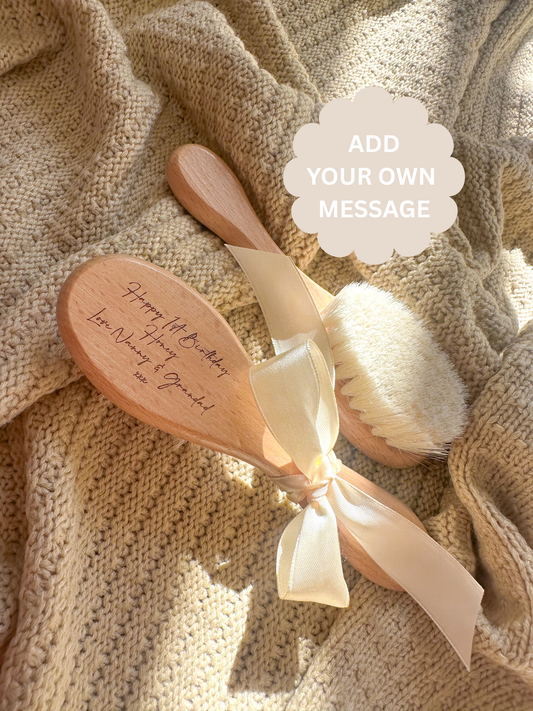 Engraved Message Baby Brush