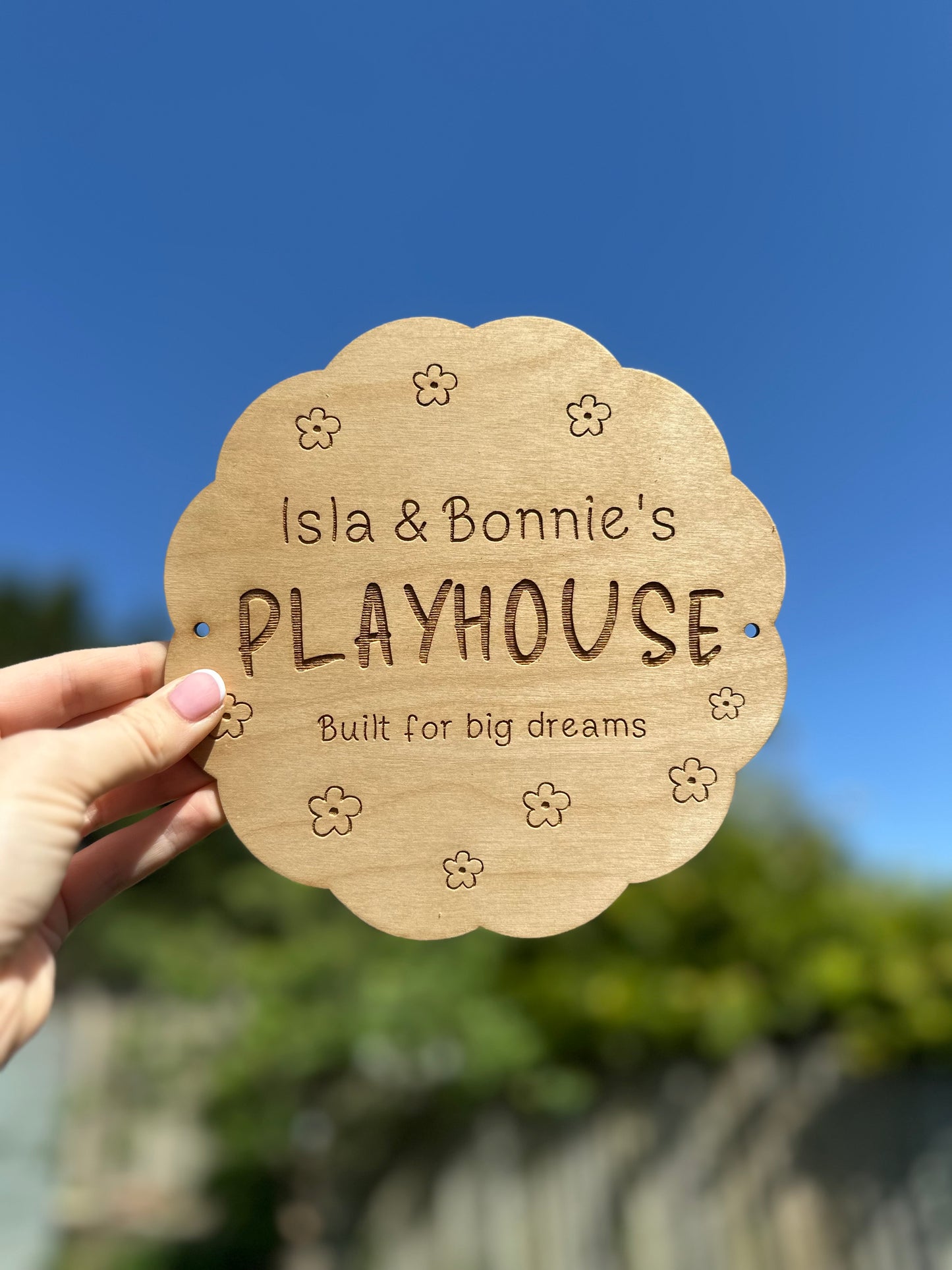 Personalised Playhouse Sign