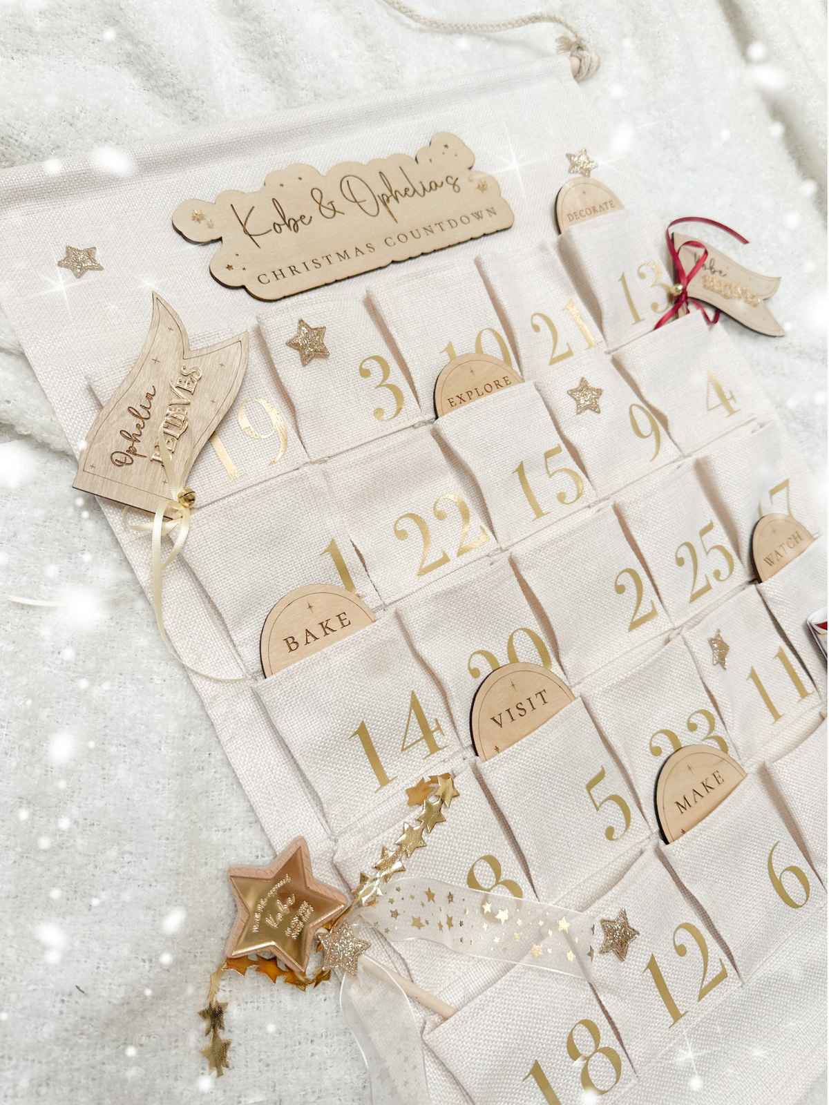 Personalised Christmas Countdown Advent Calendar