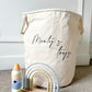 Personalised Canvas Storage Toy Bag **PRE-ORDER**