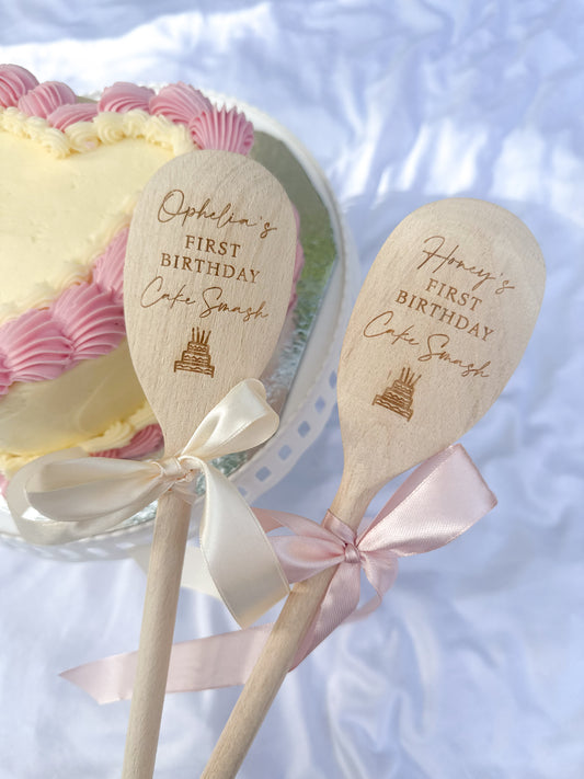 Personalised First Birthday Cake Smash Spoon