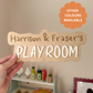 Personalised Playroom Sign