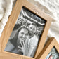 Personalised Engraved Engagement Wood Effect Frame