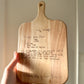 Personalised Handwritten Chopping Board